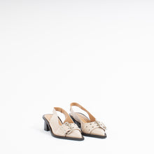 Load image into Gallery viewer, FEMININE BUCKLE SLINGBACK PUMP | TAUPE
