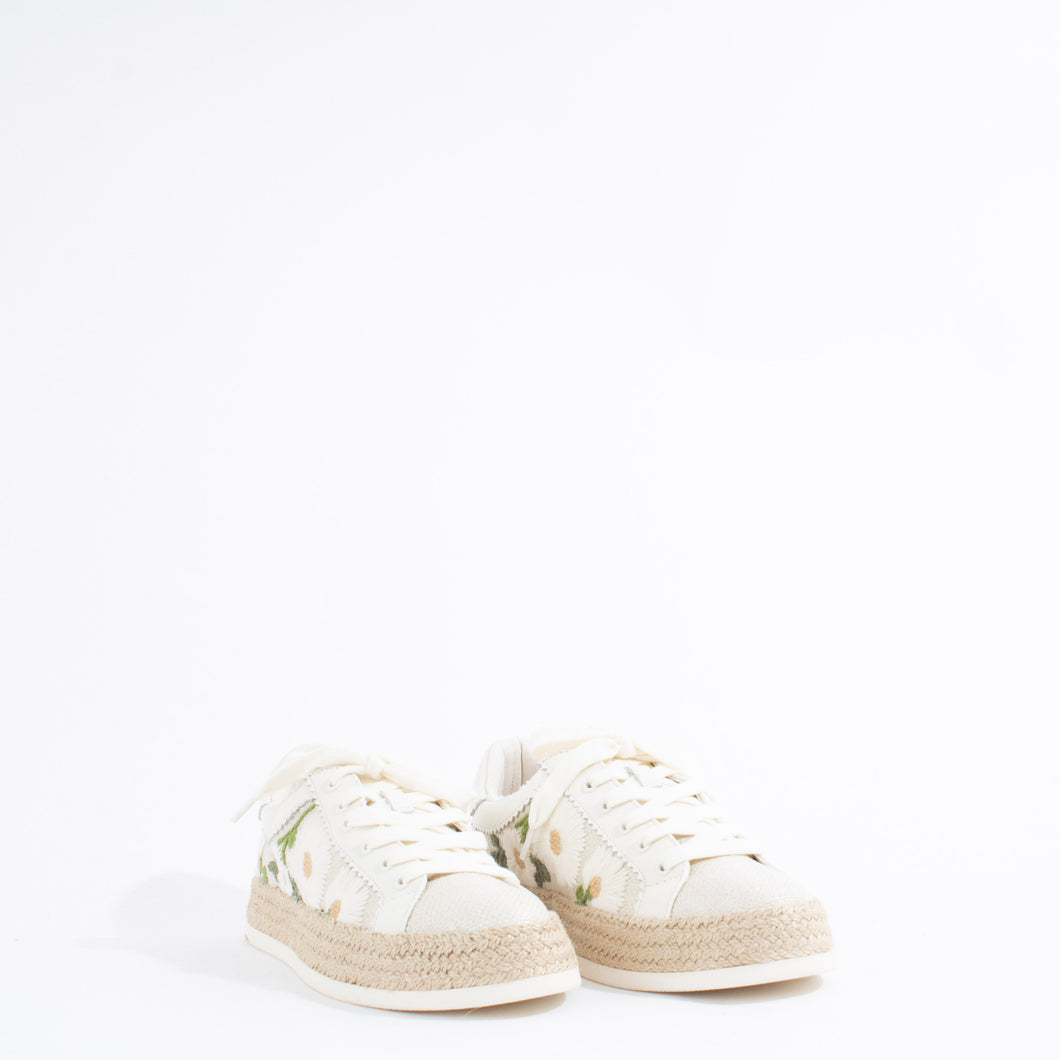 AZALIA | WHITE FLORAL RAFFIA