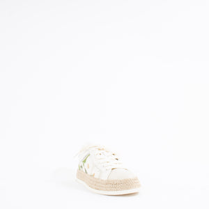 AZALIA | WHITE FLORAL RAFFIA