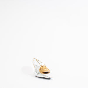 PATOS MISMATCHED SLINGBACK | SILVER/GOLD