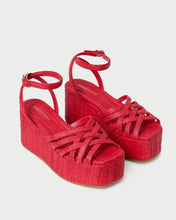 Load image into Gallery viewer, CHANNING PLATFORM SANDAL | RED
