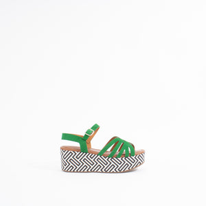 DONITA | GREEN/BLACK WHITE MULTI