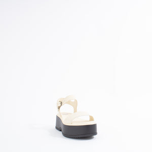 DAYSPRING ANKLE SANDAL | WHITE/BLACK