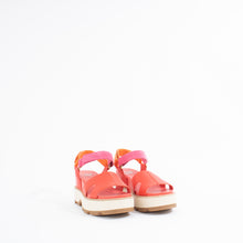 Load image into Gallery viewer, JOANIE ANKLE WEDGE | RED GLOW/HONEY
