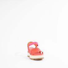 Load image into Gallery viewer, JOANIE ANKLE WEDGE | RED GLOW/HONEY
