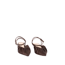 Load image into Gallery viewer, RIO SMOCKED KITTEN HEEL | CHOCOLATE
