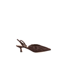Load image into Gallery viewer, RIO SMOCKED KITTEN HEEL | CHOCOLATE
