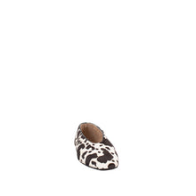 Load image into Gallery viewer, ESSENZA BALLET FLAT | BLACK/IVORY COWHIDE
