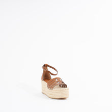 Load image into Gallery viewer, INES CAGE WEDGE ESPADRILLE | BOURBON
