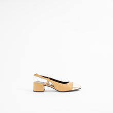 Load image into Gallery viewer, CAP-TOE SLINGBACK | GINGER SHORTBREAD/SPARK GOLD
