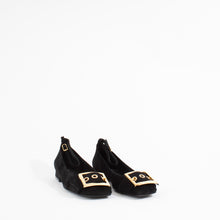 Load image into Gallery viewer, LUCKIEST | BLACK SUEDE/GOLD
