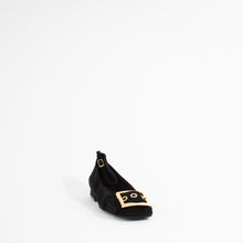 Load image into Gallery viewer, LUCKIEST | BLACK SUEDE/GOLD
