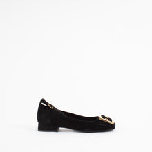 Load image into Gallery viewer, LUCKIEST | BLACK SUEDE/GOLD
