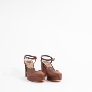 CLAUD | CHOCOLATE SATIN