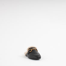 Load image into Gallery viewer, VELA SLIPPER | BLACK FUR
