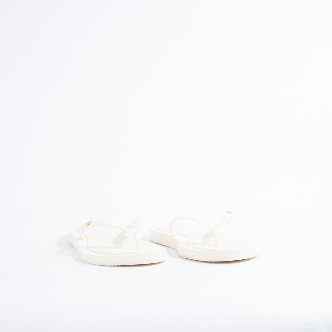 KIRA PADDED FLIP FLOP | IVORY/GOLD