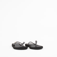 Load image into Gallery viewer, KIRA PADDED FLIP FLOP | BLACK/GOLD
