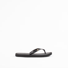 Load image into Gallery viewer, KIRA PADDED FLIP FLOP | BLACK/GOLD
