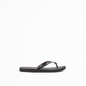 KIRA PADDED FLIP FLOP | BLACK/GOLD