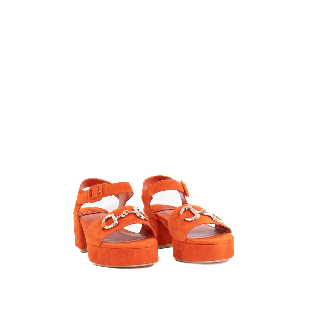 TIMELESS | ORANGE SUEDE/SILVER