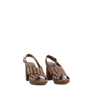 CROSS BAND HEEL | MUSTANG SUEDE