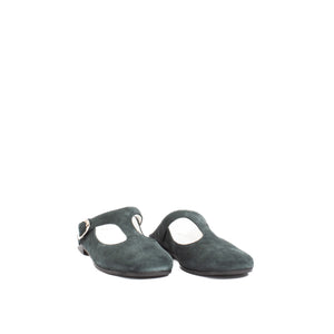VIOLET T STRAP MULE | WARM TEAL