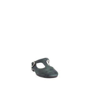 VIOLET T STRAP MULE | WARM TEAL