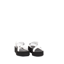 Load image into Gallery viewer, MELLOW PLATFORM SANDAL | OPTIC WHITE/SILVER
